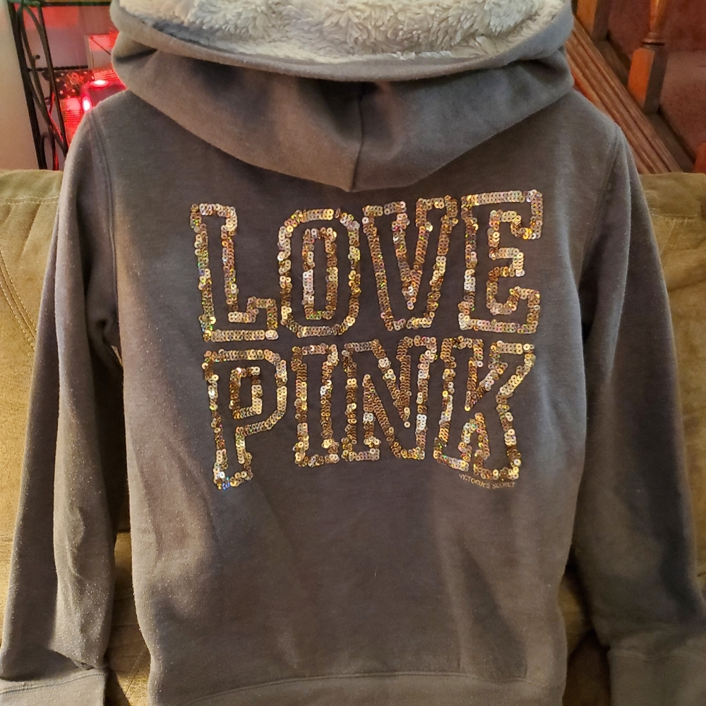 PINK Sherpa Lined Hoodie